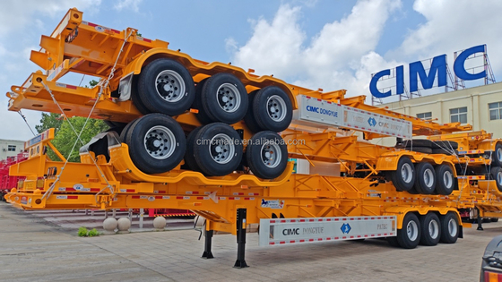 CIMC 2 asse 3 asse 20ft 40ft contenitore scheletrico scaffale rimorchio telaio semirimorchio