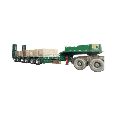 Cargo utile massimo 100 tonnellate CiMC a 6 assi 60 T 80 120 tonnellate semirimorchio a letto basso con carrello di atterraggio standard da 28 tonnellate