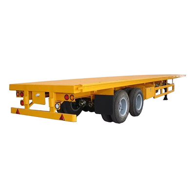 CIMC 2 asse 30T alta resistenza acciaio legato Q345 aria o sospensione meccanica 20ft contenitore piatto semirimotore rimorchio