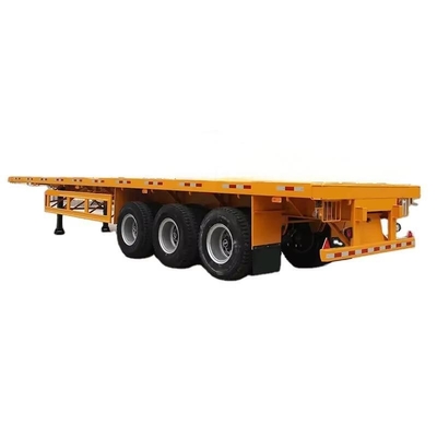 1240*2480*1600mm 3 assi 60T trasportare 20ft\40ft container saccheggiato cemento e l'altro tipo di carico sfuso Flatbed rimorchio