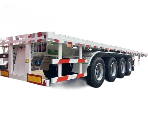 CIMC di alta qualità acciaio triplo asse robusto 40ft prestazioni durature con una vasta gamma di opzioni pneumatici semi-remolchio piatto