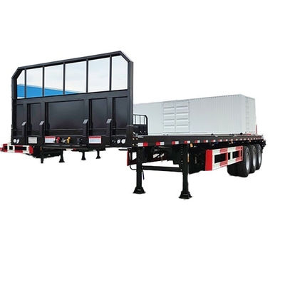 Africa Heavy-Duty Fatbed Semi-Trailer: progettato per il trasporto stabile ed efficiente di carichi di grandi dimensioni e attrezzature pesanti
