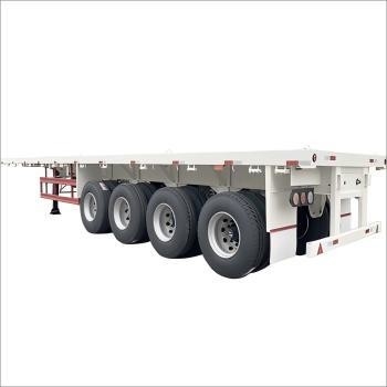 CIMC 40 45ft acciaio 4Axle progettato per il trasporto pesante di carichi di grandi dimensioni e contenitorizzati rimorchi estensibili a piatta piatta
