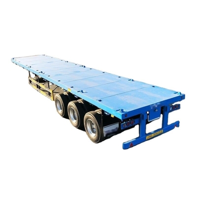 CIMC 2/3/4 assi 40ft 12500*2500*1500mm 70 tonnellate capacità 8-12 set di serratura a torsione Flatbed tractor camion a ponte semirimorchio