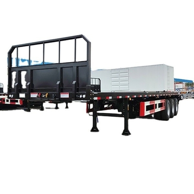 CIMC in acciaio o ferro Spedizione 40 piedi Container Trasporto Flat Bed Trailer 3 assi Flatbed Semi Trailer Prezzo per l'Africa