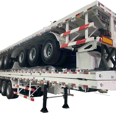 CIMC Usato Usato Spedizione 20ft 40ft 50ft 53ft 40ft 2 3 4 5 Assi Flatbed Semi Truck Trailers Flatbed Trailers
