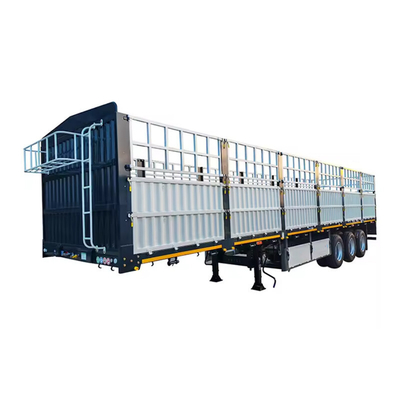 CIMC 3 asse 12500*2500*3800mm 60T parete laterale 1800mm o personalizzato Heavy duty sospensione meccanica molla recinzione semirimorchio