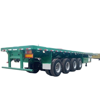 CIMC nuovissimo 4 assi 100t capacità 40ft SPRING SUSPENSIONE Semi rimorchio a letto piatto in vendita