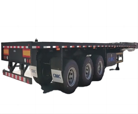 CIMC ha utilizzato una capacità di carico pesante di 40 60 80 100 tonnellate 3 assi 4 assi 40 piedi 45 piedi container semi-remolchi a piattaforma per l'Africa