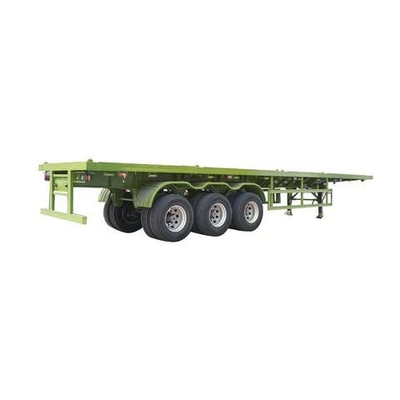 Ingrosso Personalizzabile 100 tonnellate semirimorchio a pianta Nuova condizione Container per il trasporto a 3 assi Wabco Sistema di freni Materiale in acciaio
