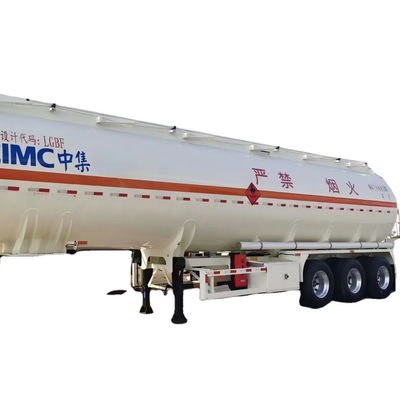 CIMC 3 assi Capacità 42 m3 Acciaio inossidabile 304 Compartimento singolo 12R22.5 18PR 12 pneumatici 28T carrello di atterraggio Tanker liquido