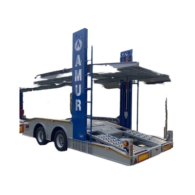 2/3 asse in acciaio inossidabile 6-10 Land Road Car Trailer Semi Utility Flatbed Carrier Trailer