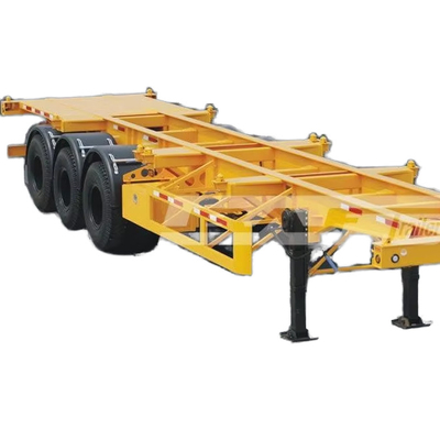 CIMC 2/3 assi 12 unità pneumatici 12400*2480*1560mm sospensione meccanica 60T carico utile scheletro semirimorchio
