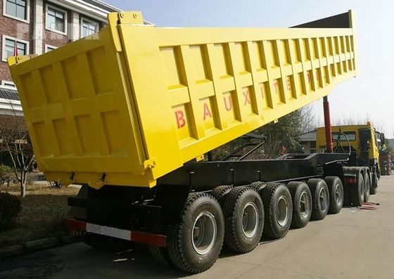 CIMC 5/6 asse 30-70 tonnellate trasporto minerale di carbone materiali da costruzione corpo di scatola uguale 40CBM rimorchio tipper idraulico