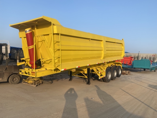 Sospensione a molla e sistema di frenata Acciaio di bassa lega 3 assi 42 carrato in forma di U Dump Tipper trailer