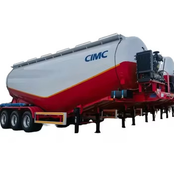 CIMC Ultima progettazione di alta resistenza tre asse di cemento in blocco polvere serbatoio rimorchio