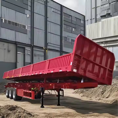 CIMC 40FT 3 assi Peso Tare 8.5t Pesante sospensione meccanica a parete Semi rimorchio a rotazione laterale