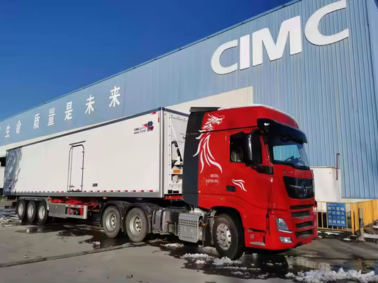 Nuovo Diesel Fuel Acciaio Cold Storage Van Light Duty Frigorifero alimentare surgelato Semi-remolchio