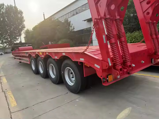 CIMC 3/4 assi acciaio robusto lunghezza di trasporto da 10 a 20 m semirimorchio a letto basso