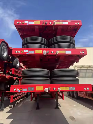 CIMC 40/ 45ft 2 asse di acciaio saldatura a trazione longitudinale di fascia estensibile