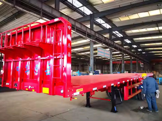 CIMC 2/3/4 Assi Cargo in acciaio 20ft 40ft Container Chassis Con Lock Flatbed Semi Trailer
