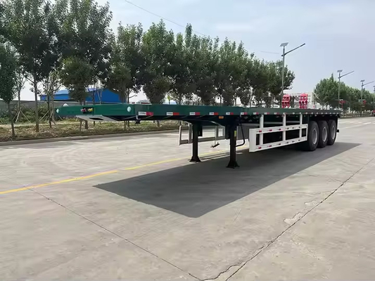 50 tonnellate 60 tonnellate Heavy Duty Hydraulic Gooseneck Semi-Trailer Truck Aluminium Flatbed Axle Trailer