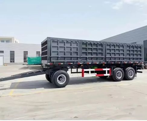 500 mm Q345 Bar di tiro in acciaio al carbonio Parete laterale Full Trailer per 40-100 tonnellate di capacità di carico