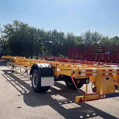 Semirimorchio scheletrico in acciaio per trasporto container da 20ft, 40ft e 45ft, con assali in acciaio 1/2